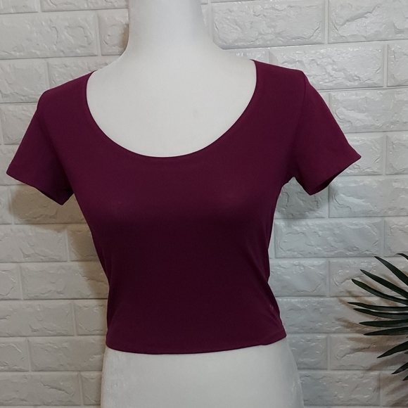 Pink Victoria's Secret Heart Back Crop Tee Small - Picture 7 of 11